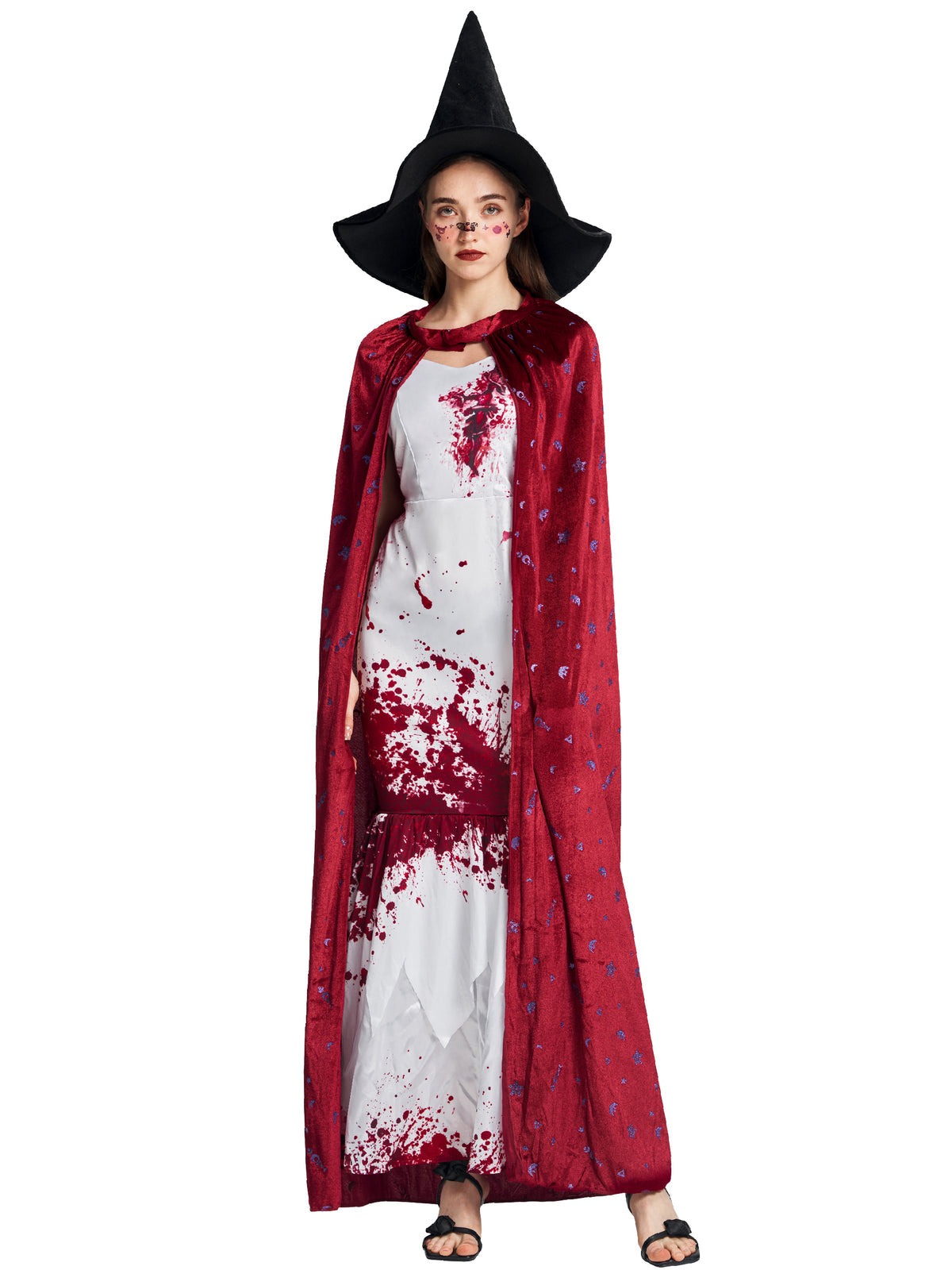 Women Witch Cape and Hat