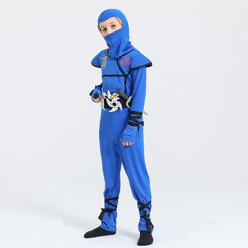 Samurai Japanese Ninja Blue Costume