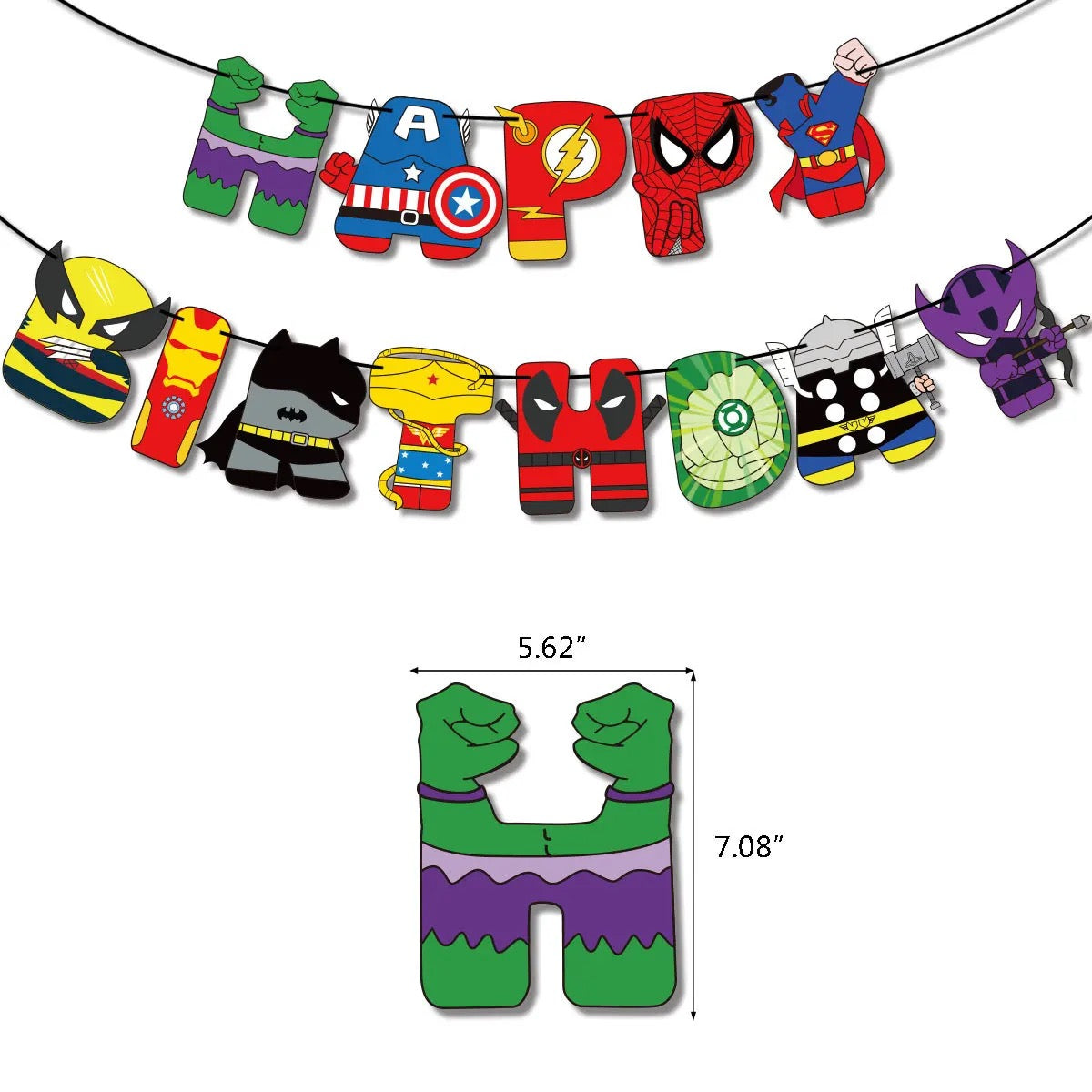 Superheroes Marvel Birthday Set