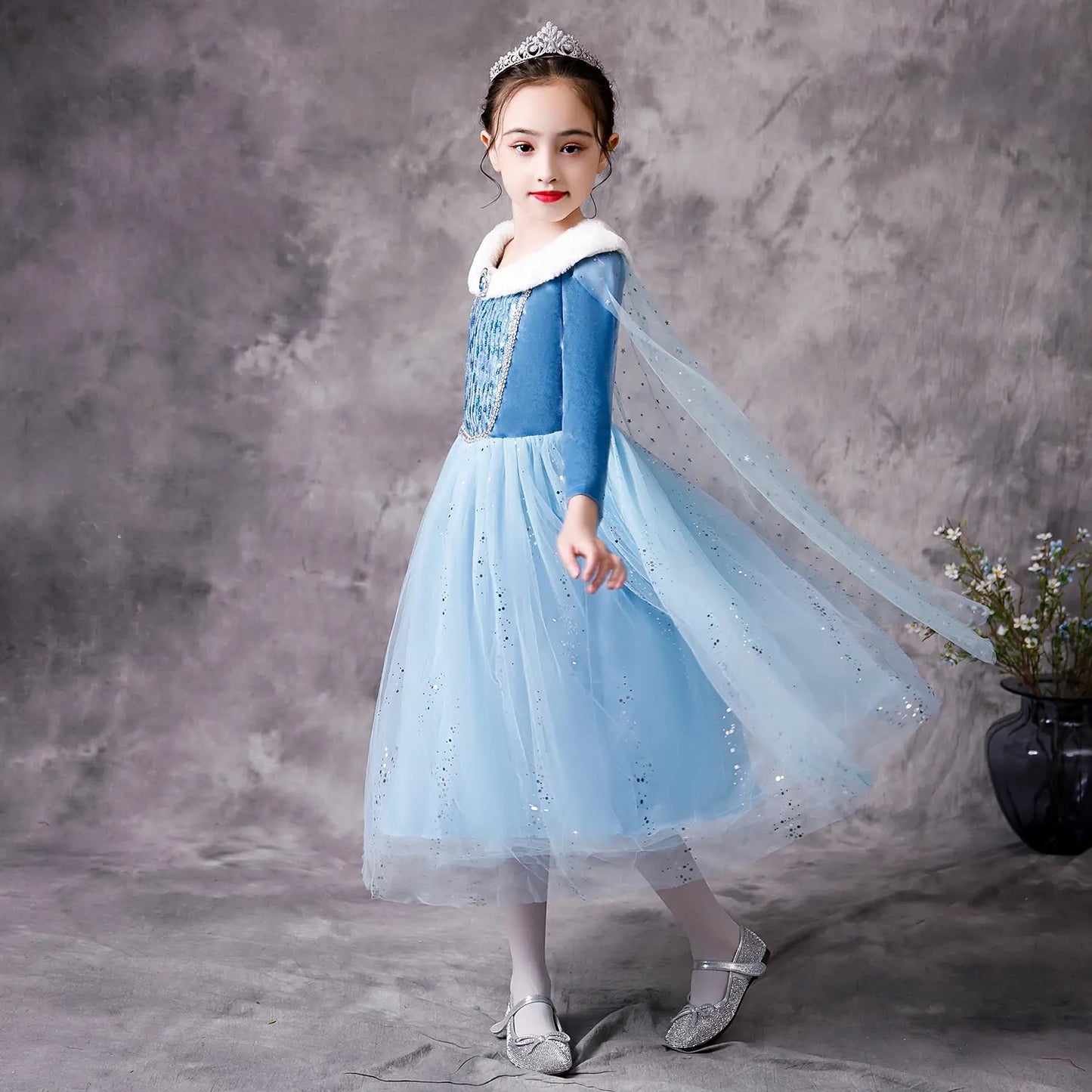 Princess Elsa Winter Dress