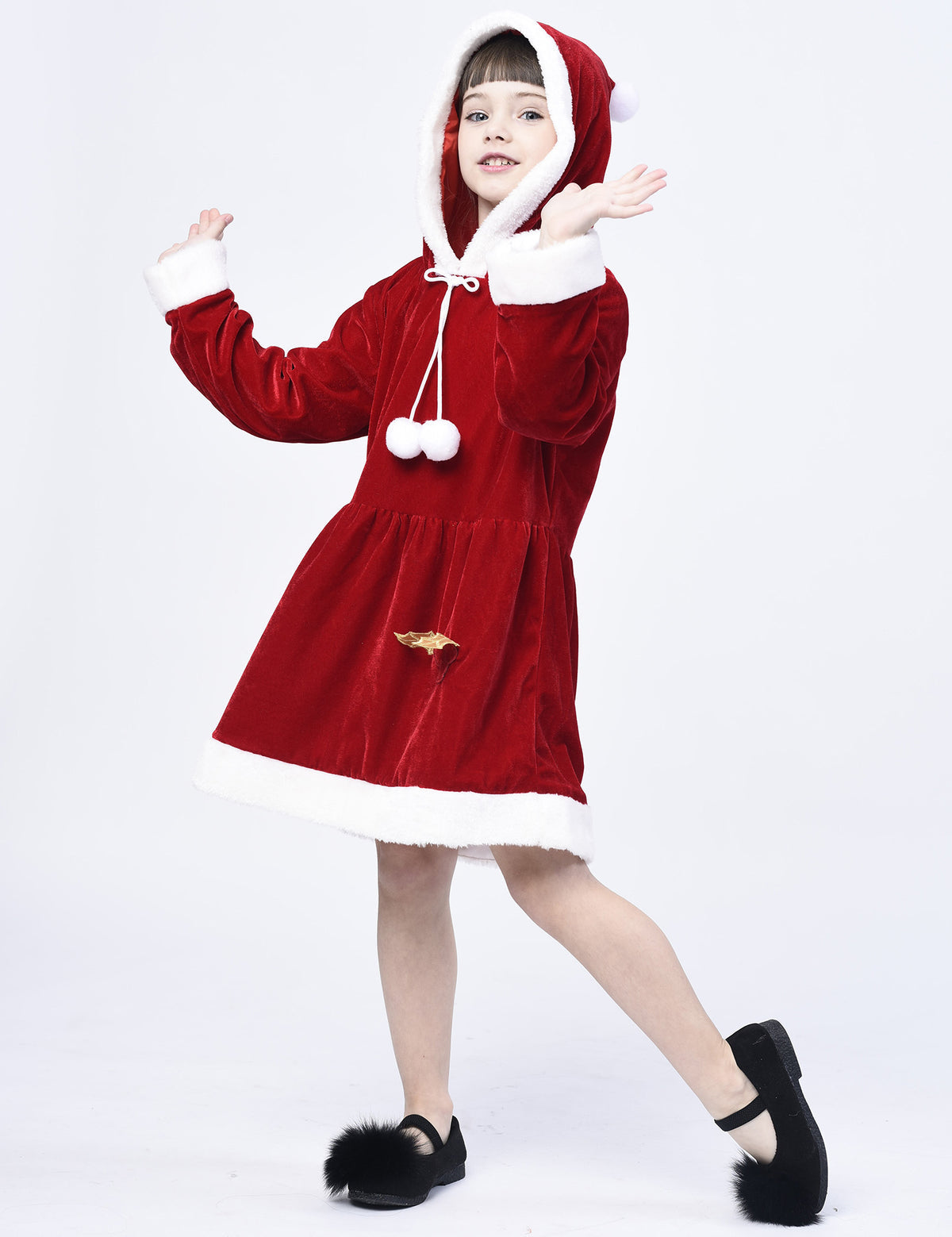 Girls Christmas Santa Dress