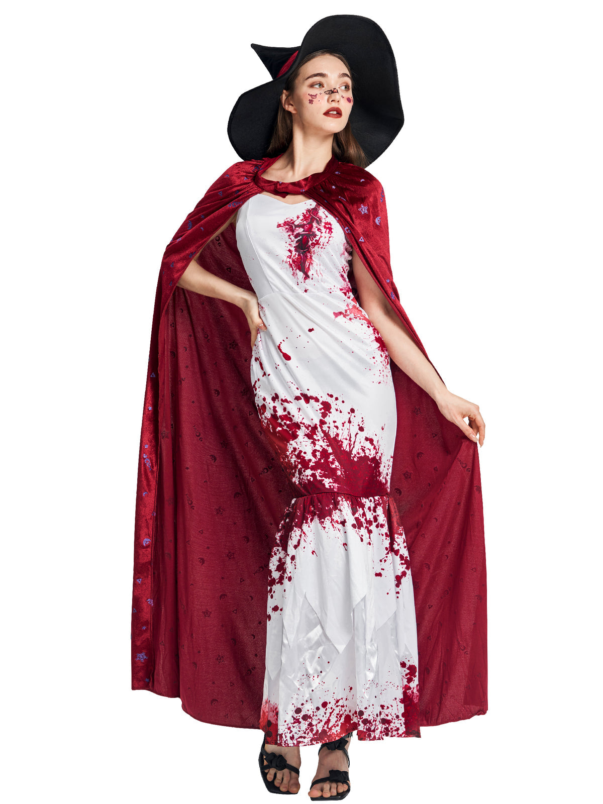 Women Witch Cape and Hat