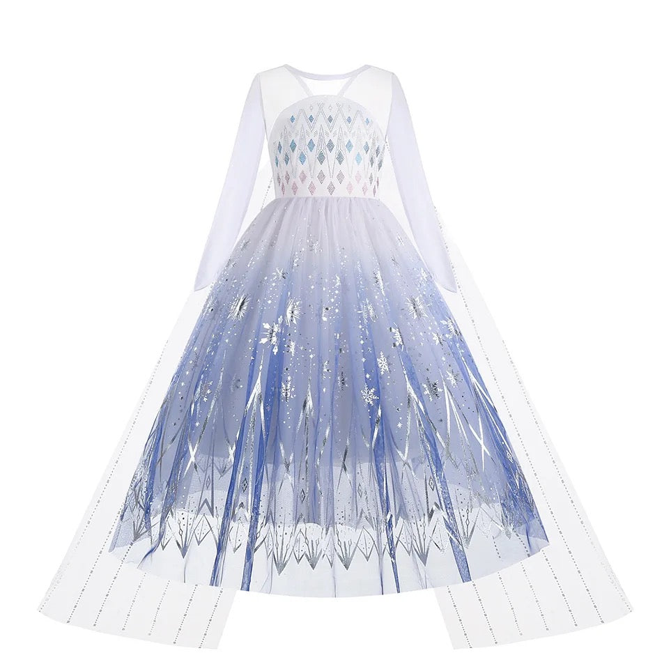 Princess Elsa White Dress