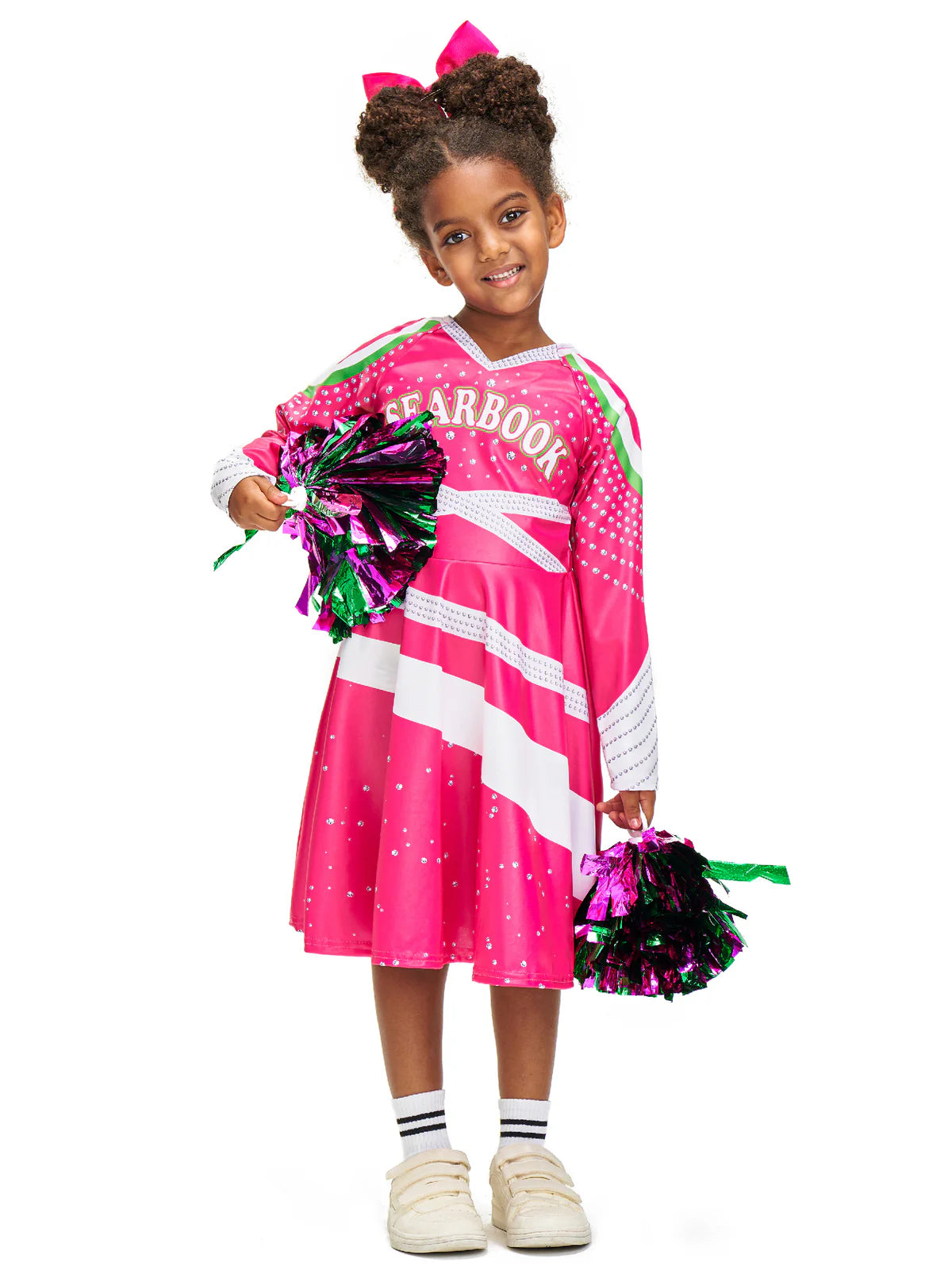 Girls Pink Cheerleader Costume