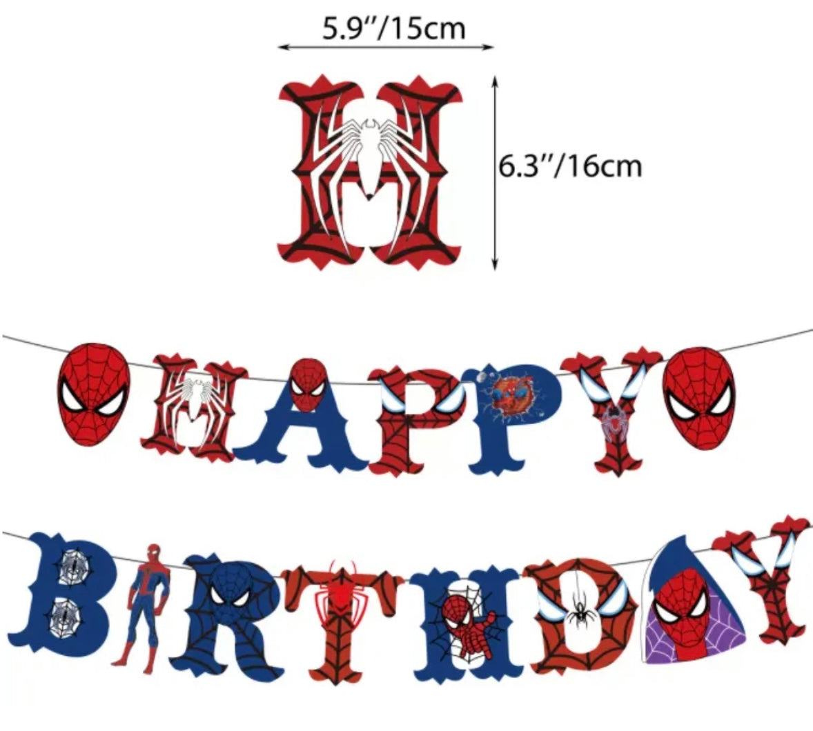 Spiderman Birthday Set