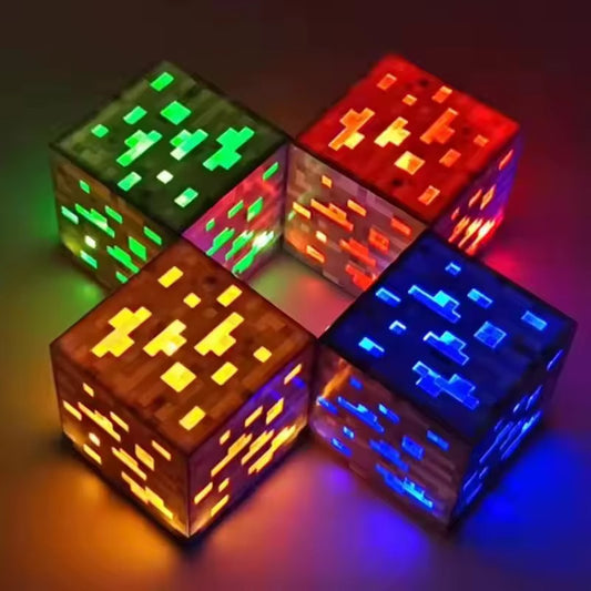 Minecraft Pixel Ore Lamp