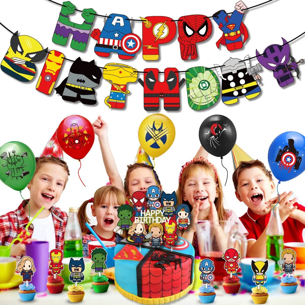 Superheroes Marvel Birthday Set