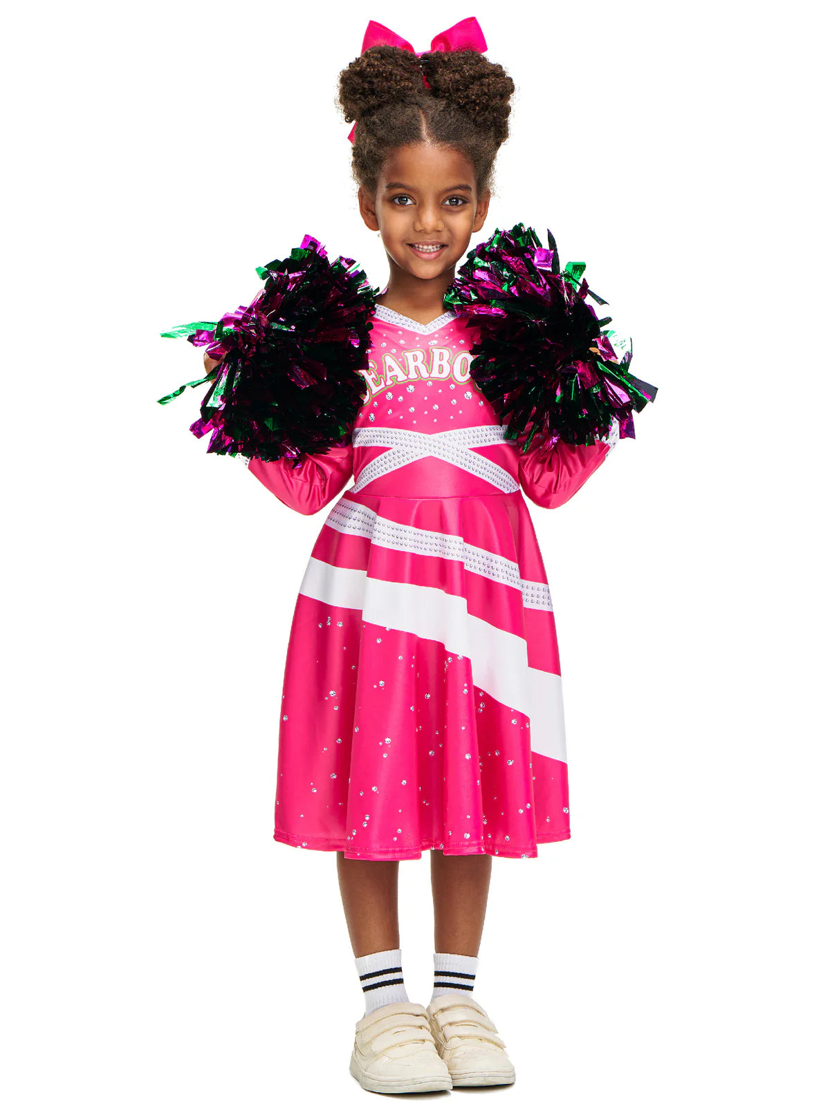 Girls Pink Cheerleader Costume