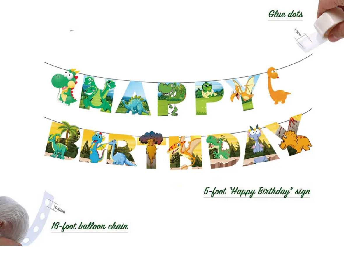 Dinosaur Birthday Set