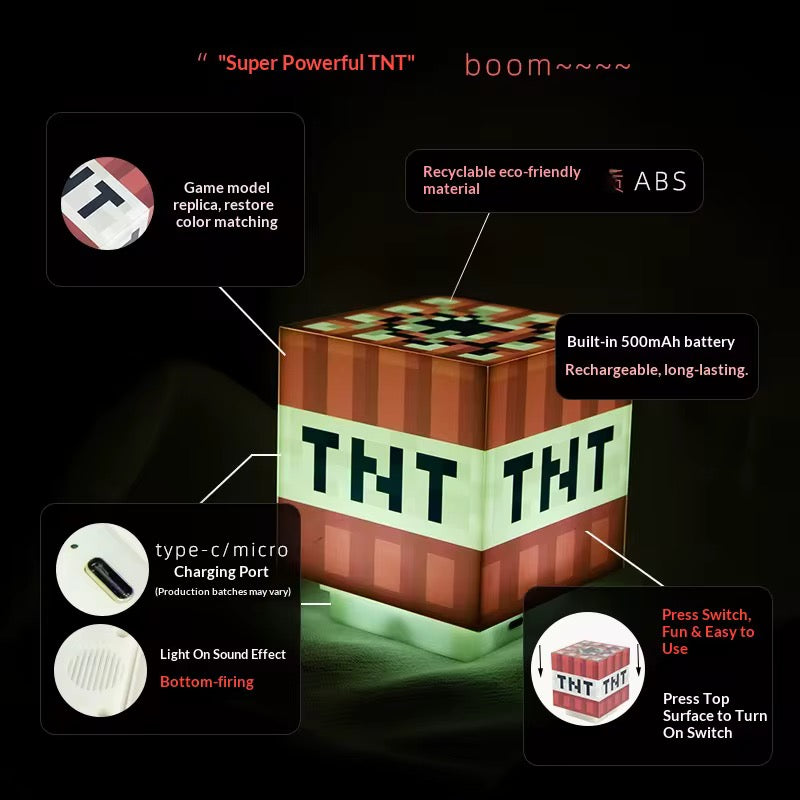 Minecraft TNT Lamp
