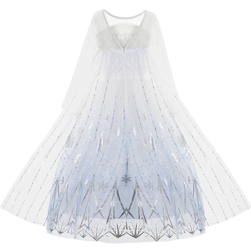 Princess Elsa White Dress