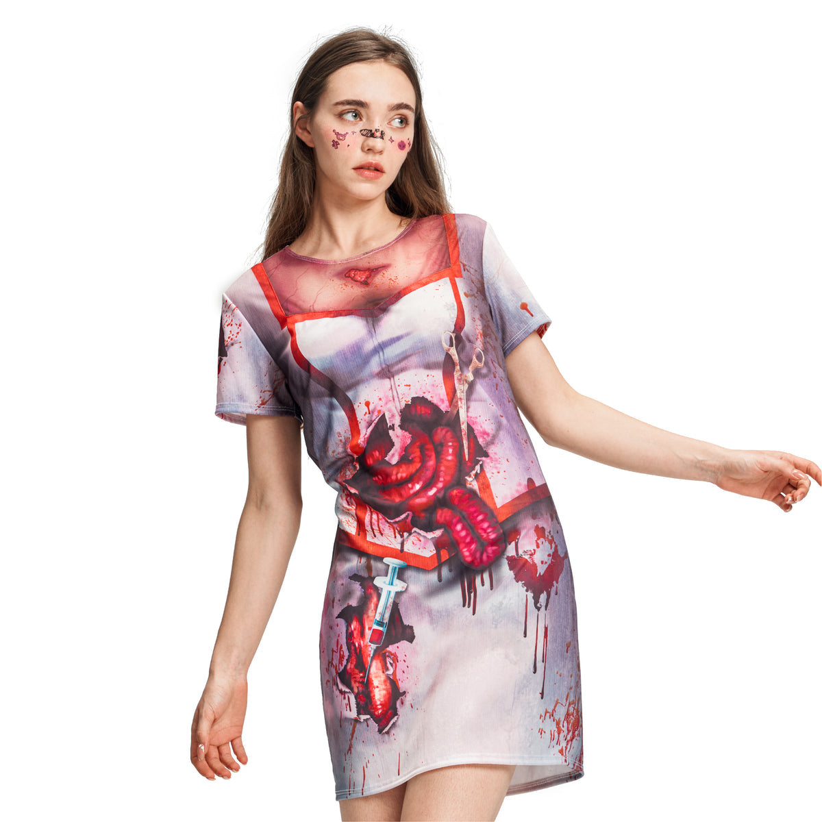 Women Zombie Nurse Dress