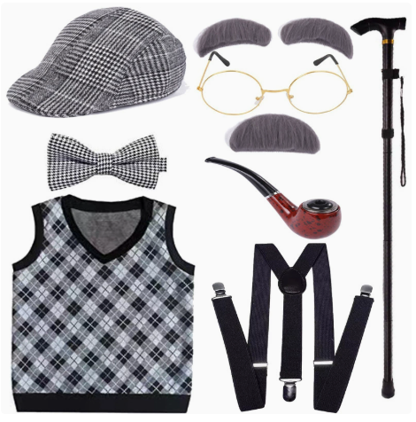 Old Man Grandpa Costume