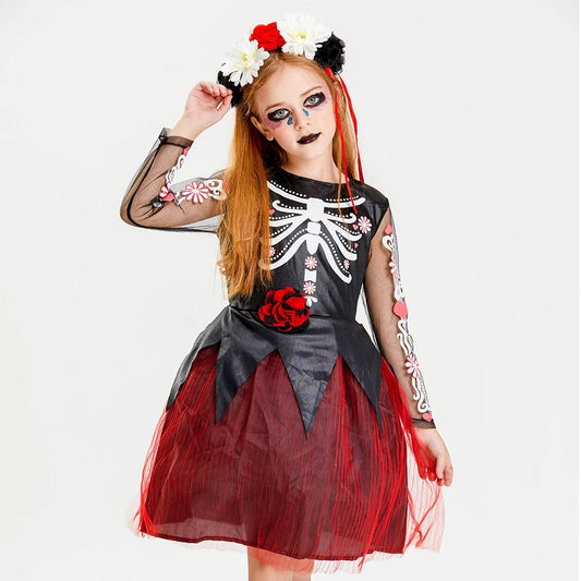 Girls Skeleton Dress