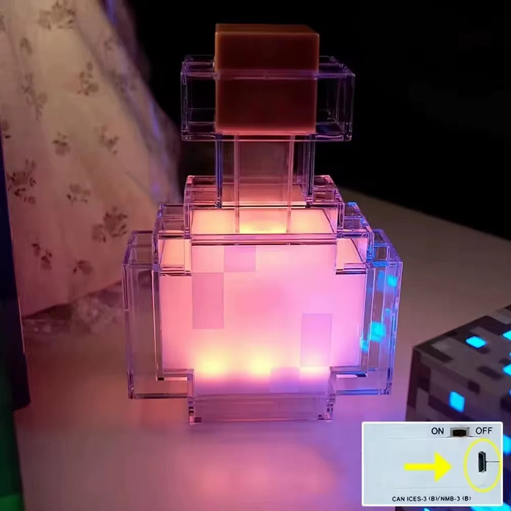 Minecraft Potion Bottle Lamp