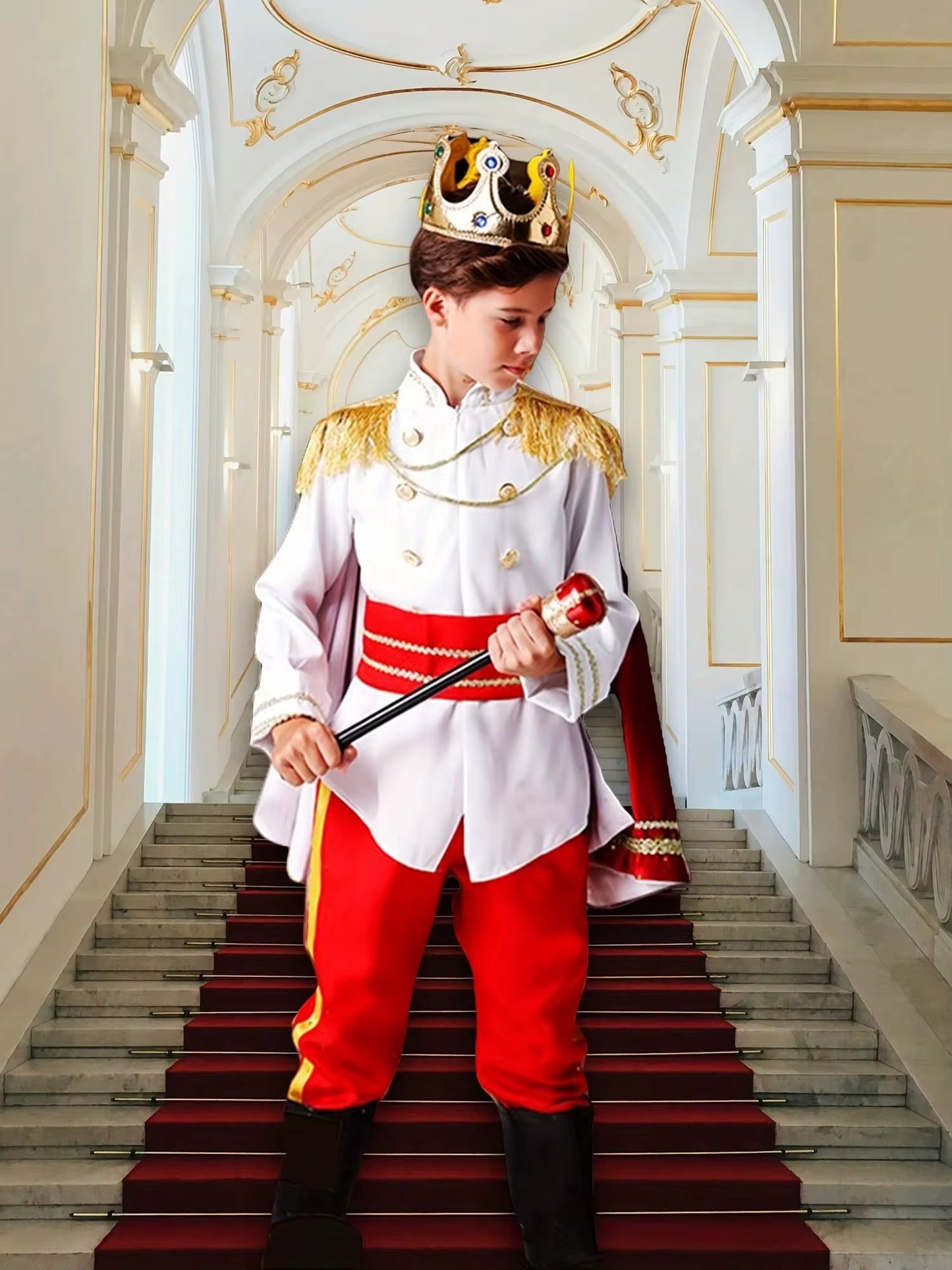 Prince King Red Costume
