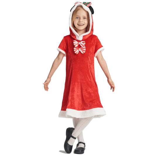 Girls Minnie Christmas Dress