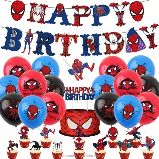 Spiderman Birthday Set