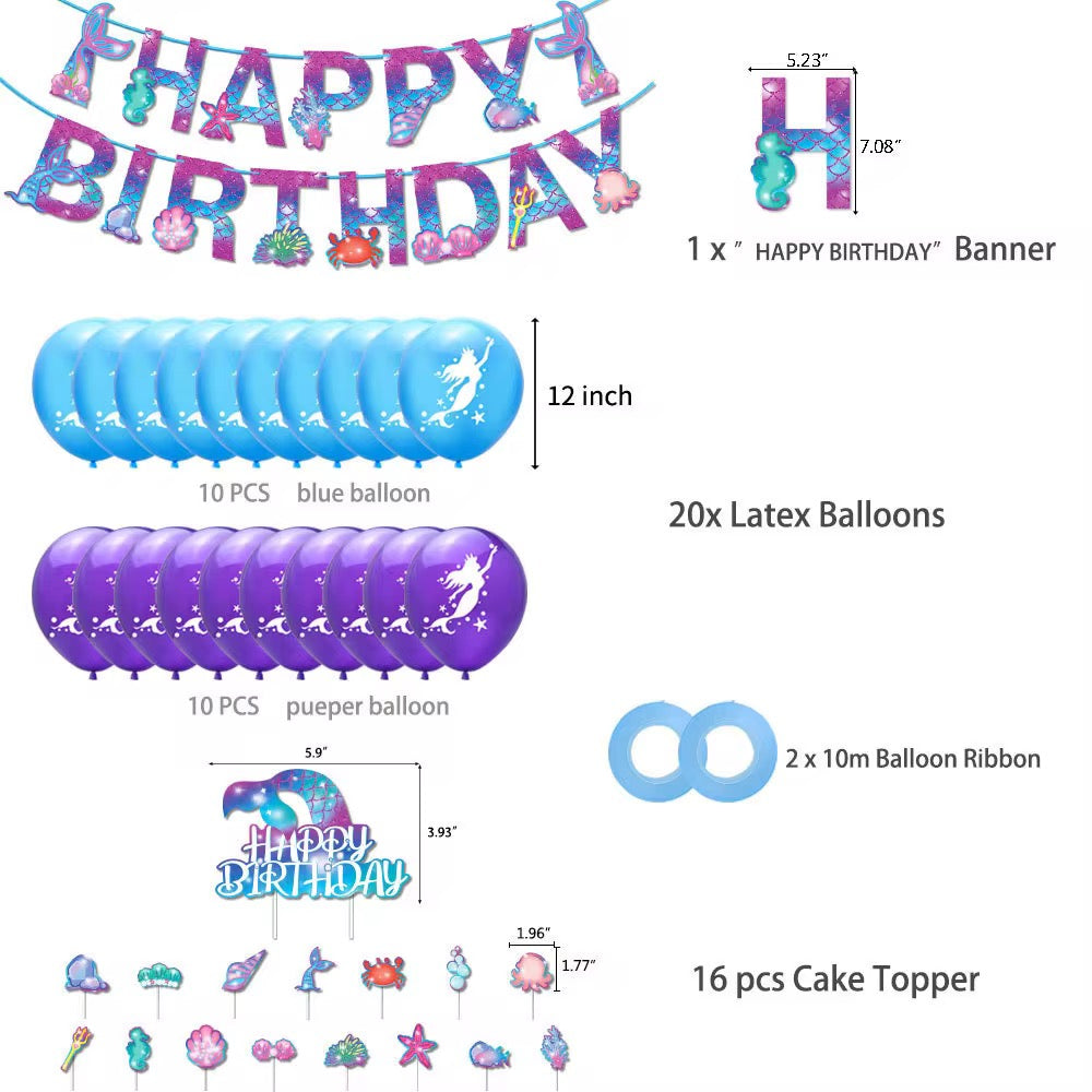 Mermaid Birthday Set