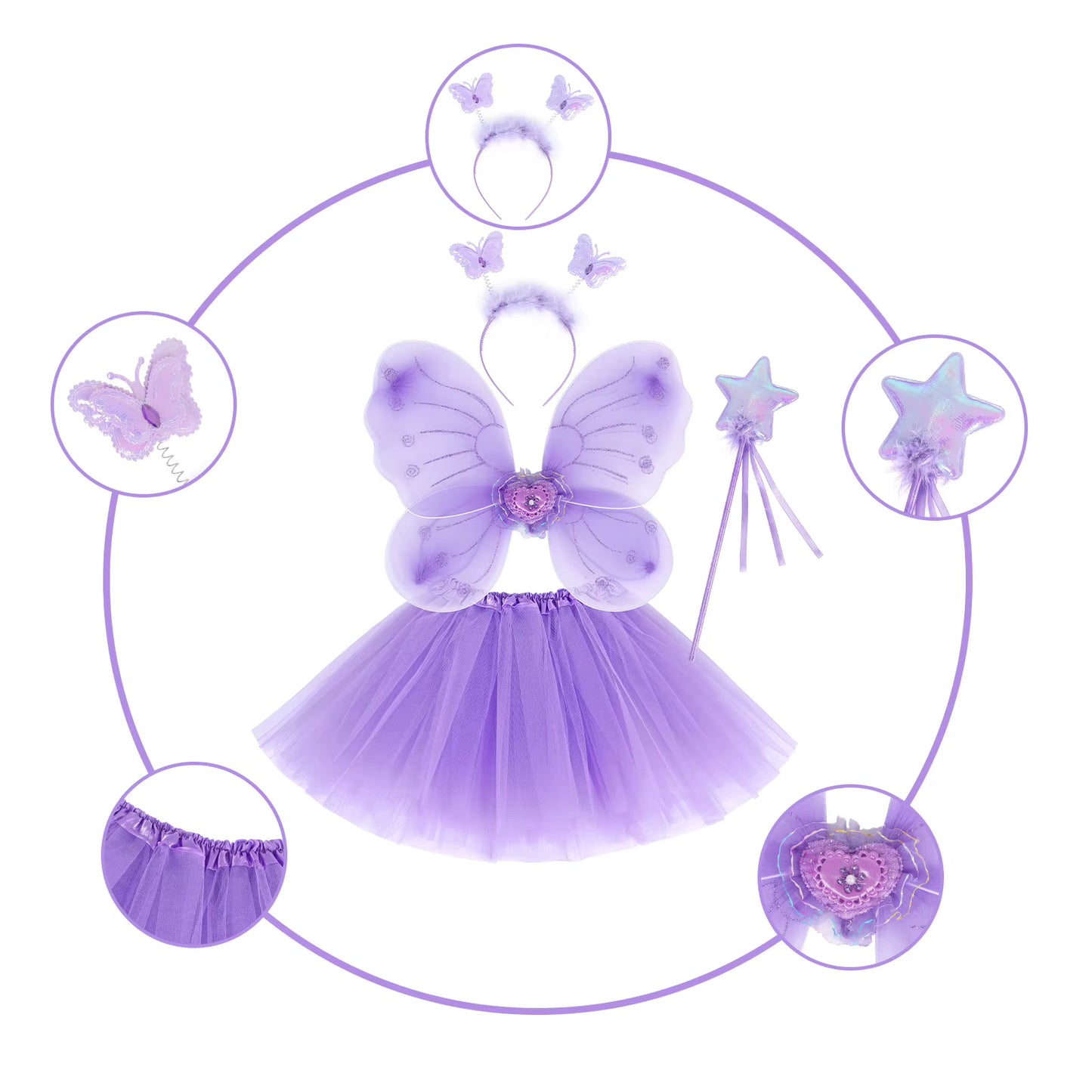 Purple Butterfly Fairy Costume