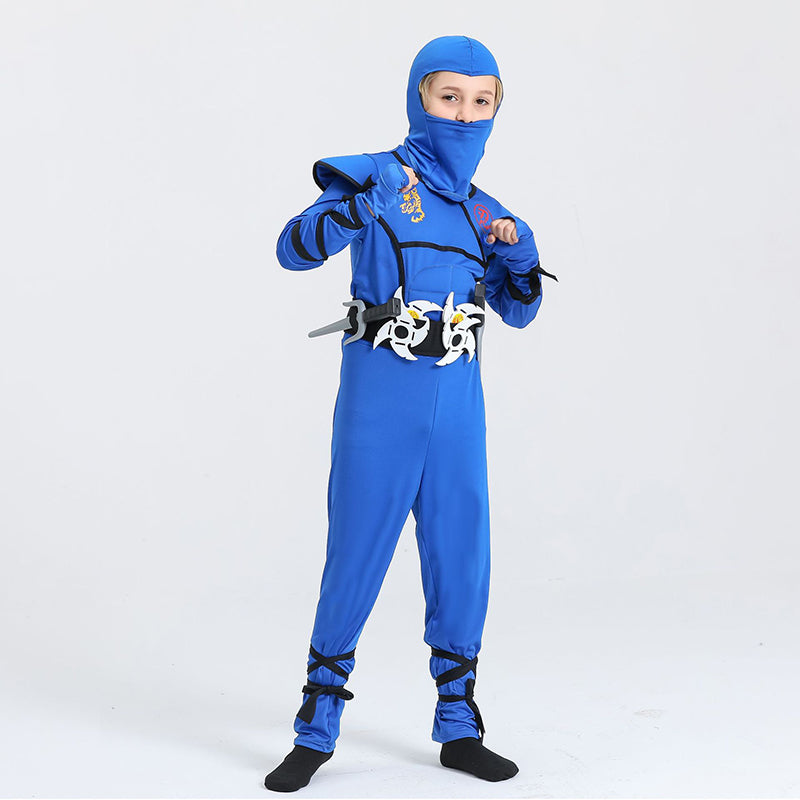 Samurai Japanese Ninja Blue Costume