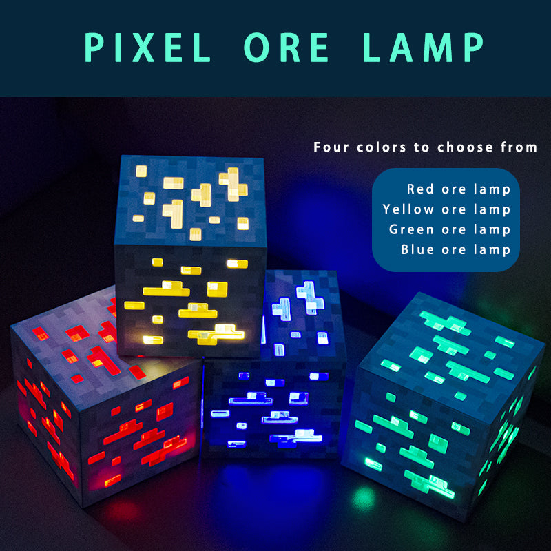 Minecraft Pixel Ore Lamp
