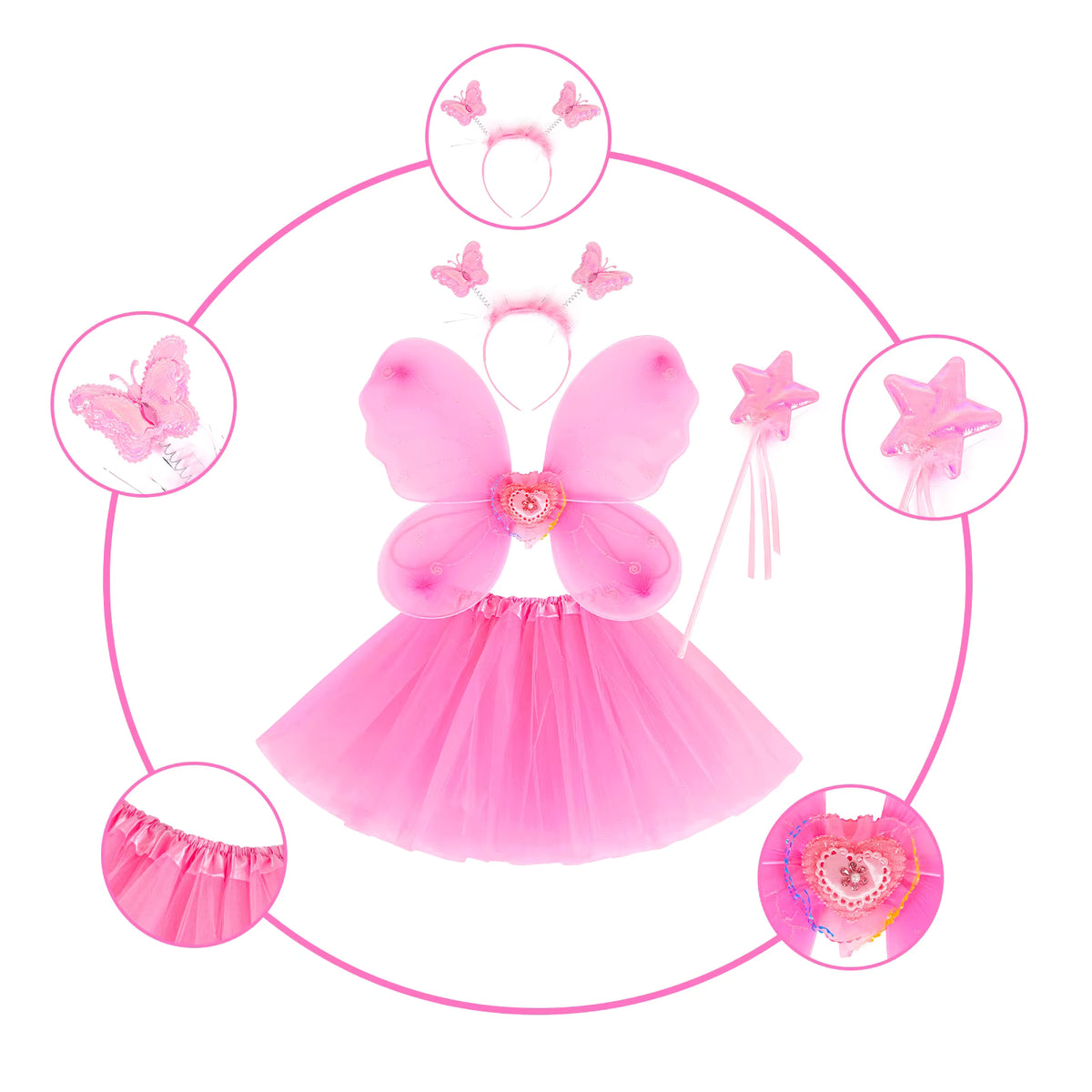 Pink Butterfly Fairy Costume