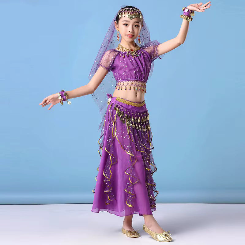 Girls Indian Purple Costume