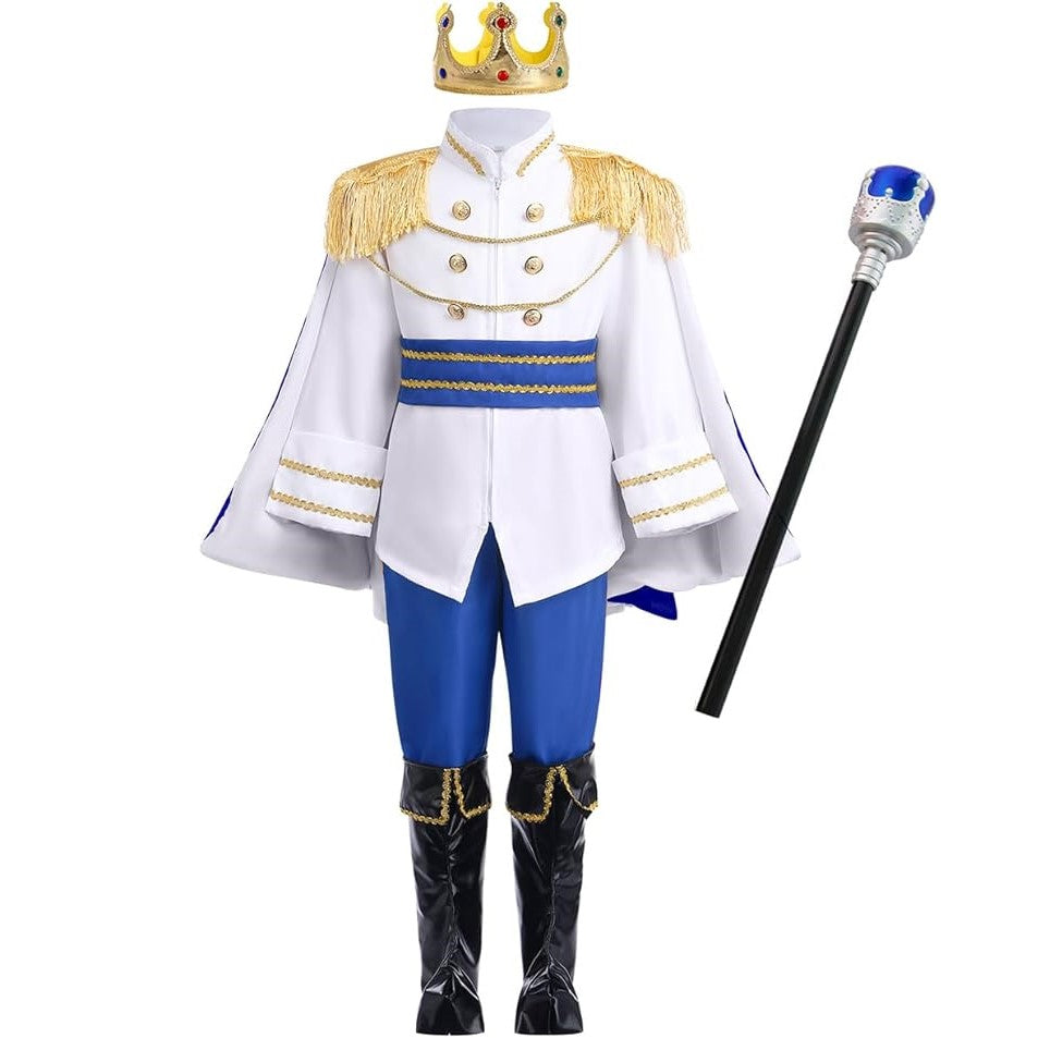 Prince King Blue Costume