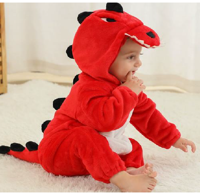 Red Dinosaur Baby Costume