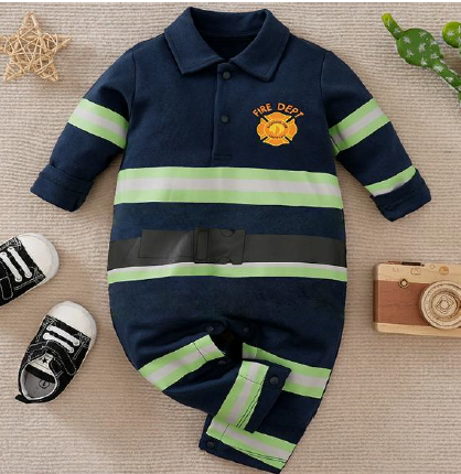 Fire Fighter Baby Onesie