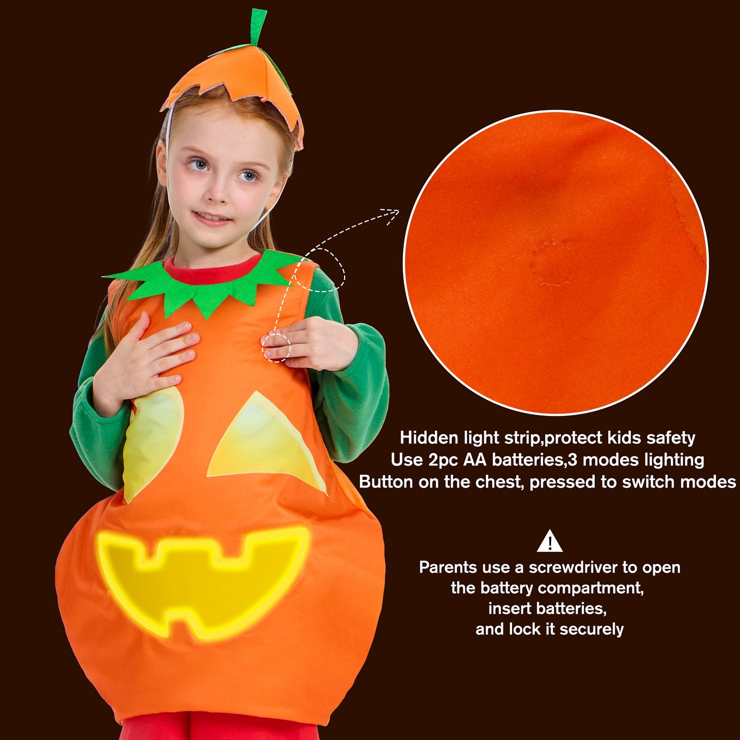 Light up Pumpkin Costume